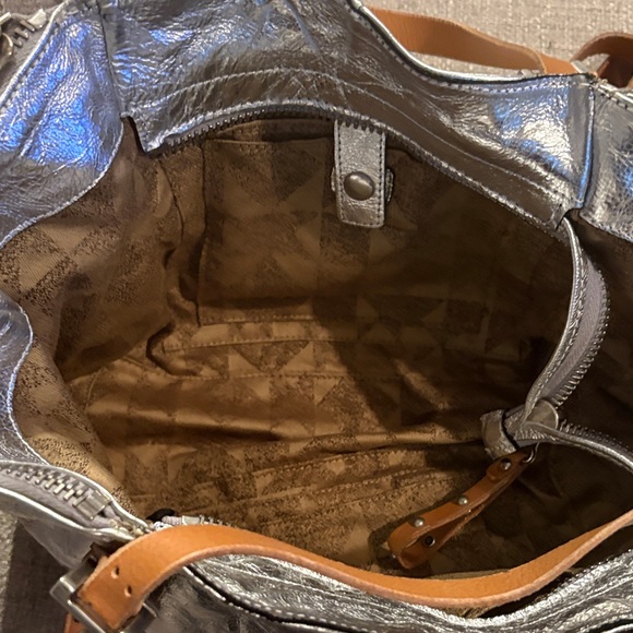 A.S.98 Silver and Brown Baltimore Shoulder Bag - new! - Picture 4 of 9